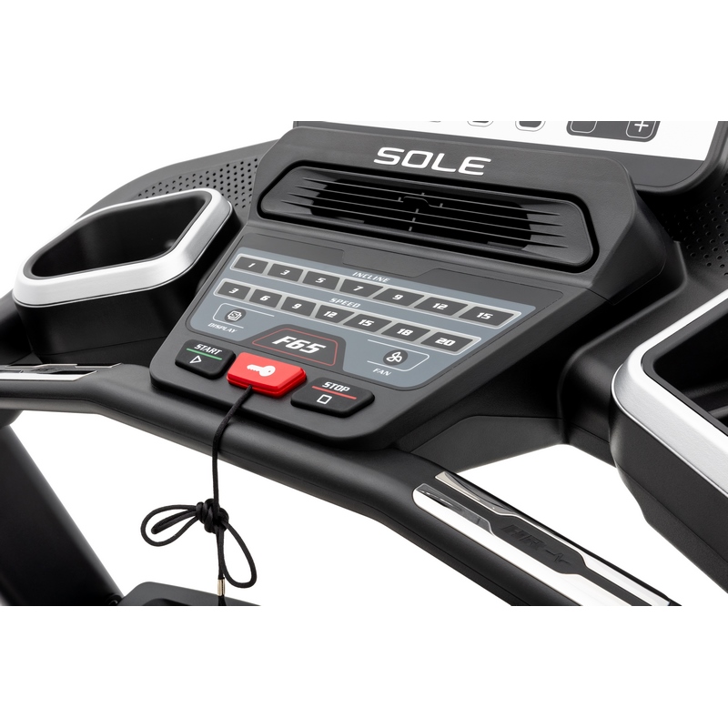Tapis Roulant Sole Fitness F65-24 Bluetooth 3.0/4.5 HP 20km/h 585x1525 APP ready - immagine 18